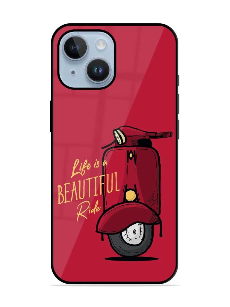 Life Is Beautiful Rides Glossy Metal TPU Case for Apple iPhone 14 Plus Zapvi