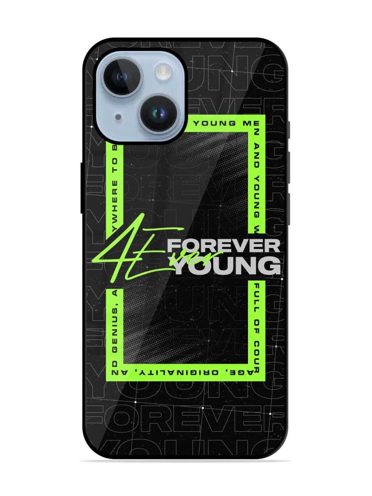 Forever Young Glossy Metal TPU Case for Apple iPhone 14 Plus Zapvi
