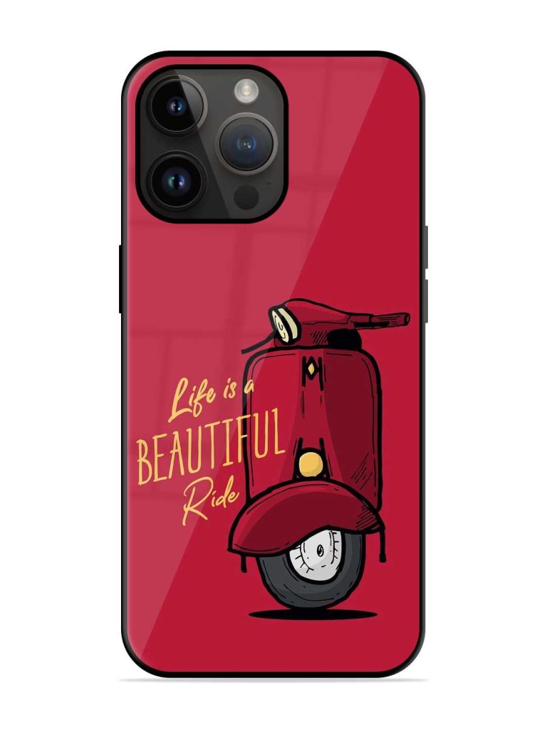 Life Is Beautiful Rides Glossy Metal Phone Cover for Apple Iphone 14 Pro Max Zapvi