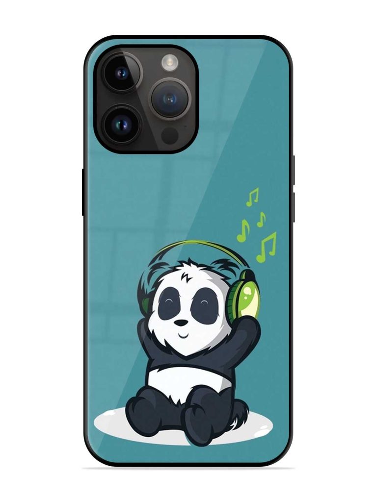 Music Panda Glossy Metal Phone Cover for Apple Iphone 14 Pro Max Zapvi