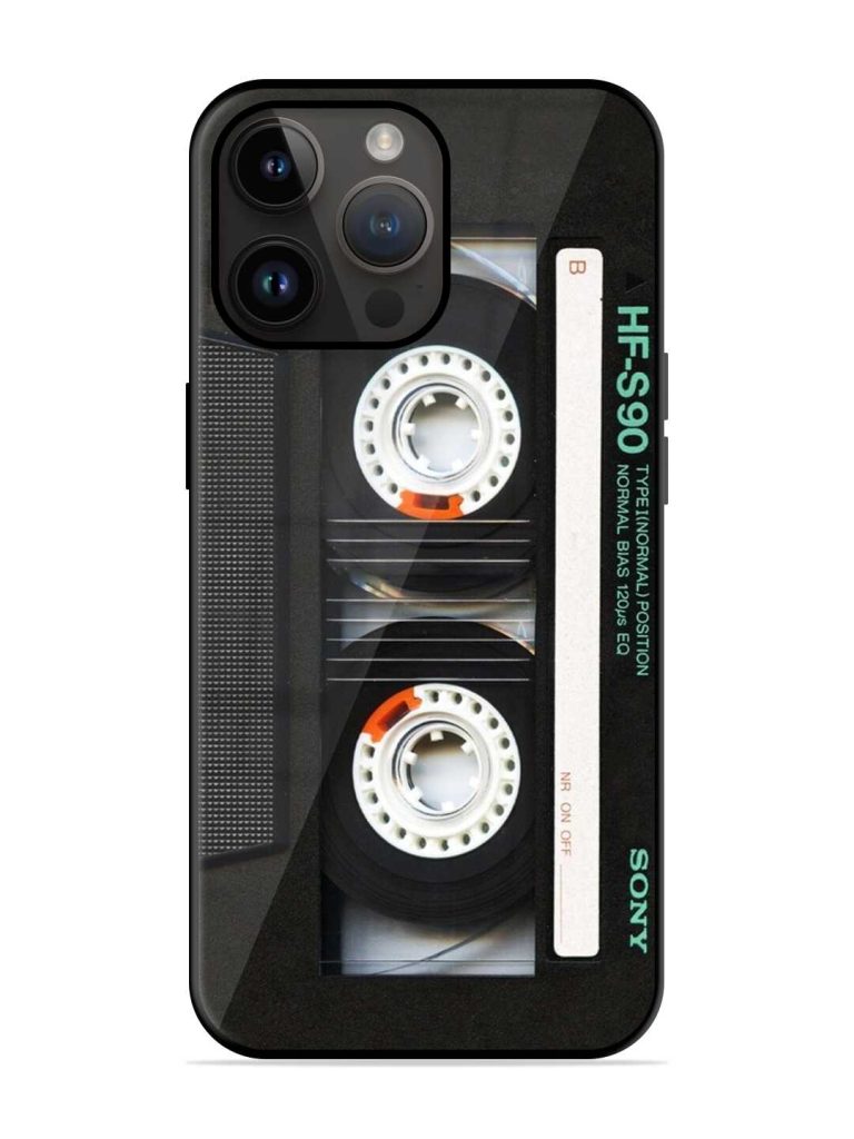 Sony Hf-S90 Cassette Glossy Metal Phone Cover for Apple Iphone 14 Pro Max Zapvi