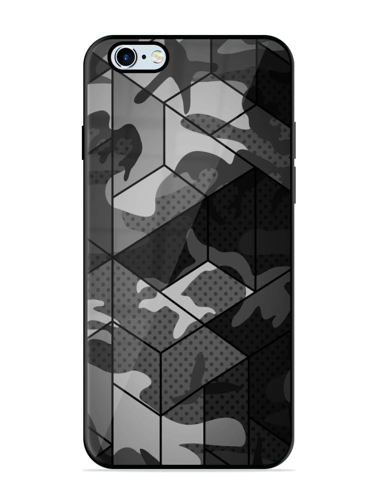 Hexagonal Pattern Premium Glass Case for Apple Iphone 6s Zapvi