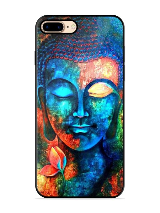 Buddha Painting Premium Glass Case for Apple Iphone 7 Plus Zapvi