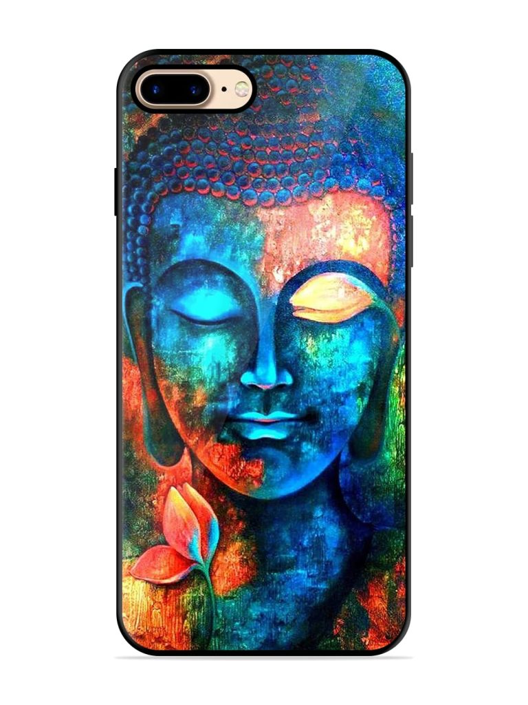 Buddha Painting Premium Glass Case for Apple Iphone 7 Plus Zapvi