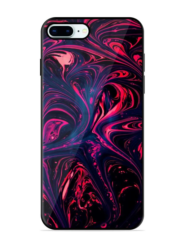 Abstract Background Premium Glass Case for Apple Iphone 8 Plus Zapvi