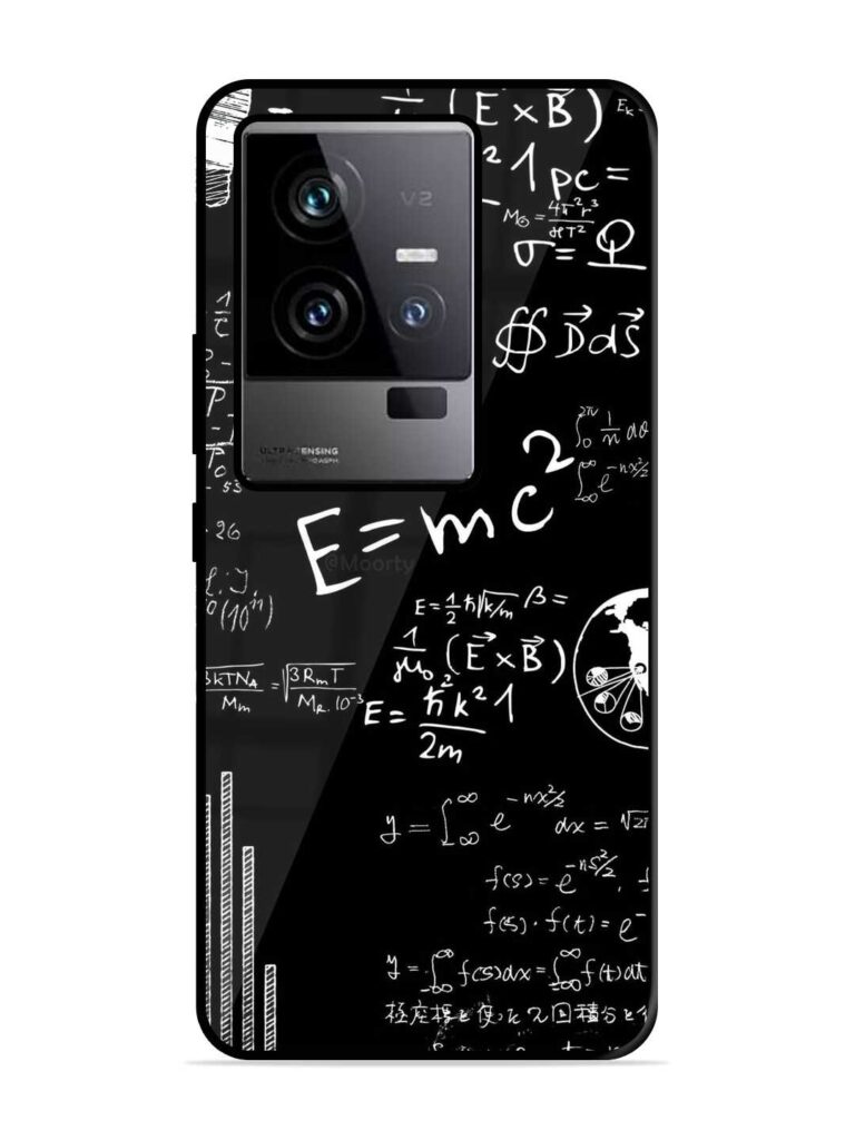 E=Mc2 Mass?Energy Equivalence Premium Glass Case for iQOO 11 (5G) Zapvi