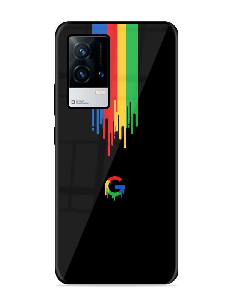 Google Logo Premium Glass Case for iQOO 9 (5G) Zapvi