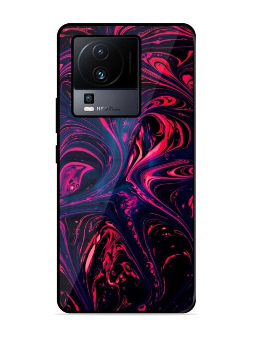 Abstract Background Glossy Metal TPU Case for iQOO Neo 7 (5G) Zapvi