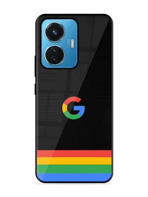 Google Logo Art Glossy Metal Phone Cover for iQOO Z6 (44W) Zapvi