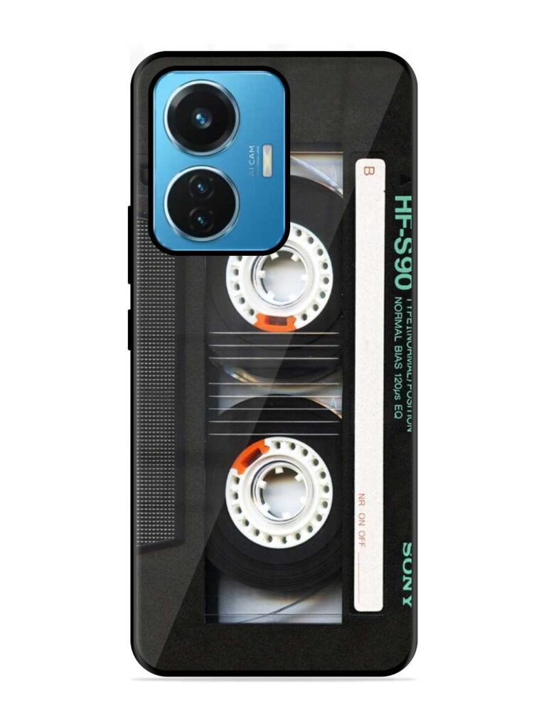Sony Hf-S90 Cassette Glossy Metal Phone Cover for iQOO Z6 (44W) Zapvi
