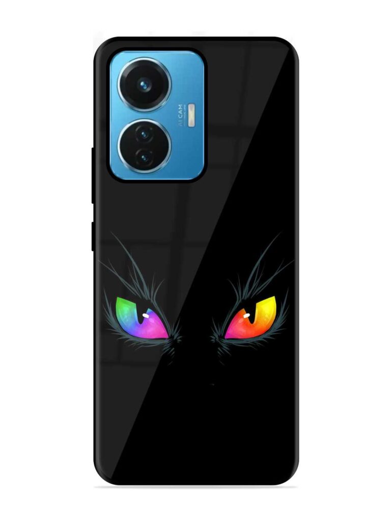 Cat Eyes Glossy Metal Phone Cover for iQOO Z6 (44W) Zapvi
