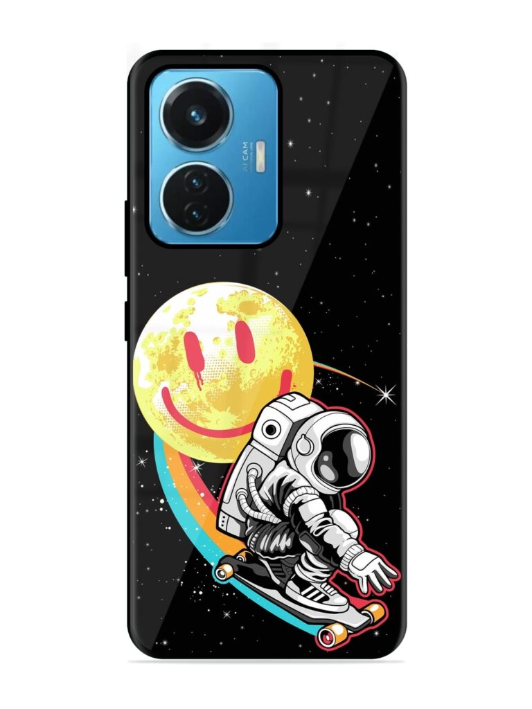 Astronaut Art Glossy Metal Phone Cover for iQOO Z6 (44W) Zapvi