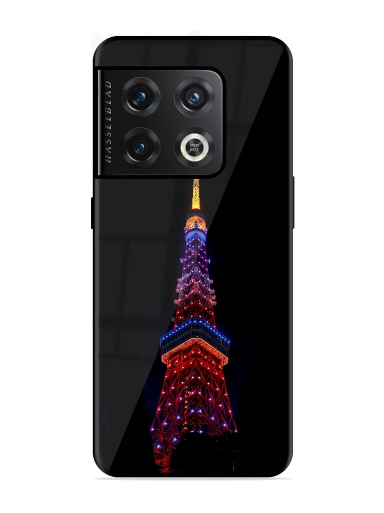 Eiffel Tower Night View Glossy Metal TPU Case for OnePlus 10 Pro (5G) Zapvi