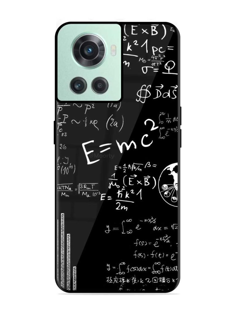 E=Mc2 Mass?Energy Equivalence Glossy Metal TPU Case for OnePlus 10R (5G) Zapvi