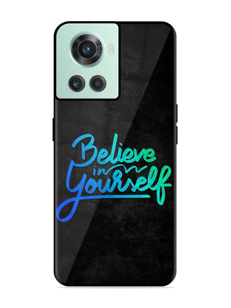 Believe In Yourself Glossy Metal TPU Case for OnePlus 10R (5G) Zapvi