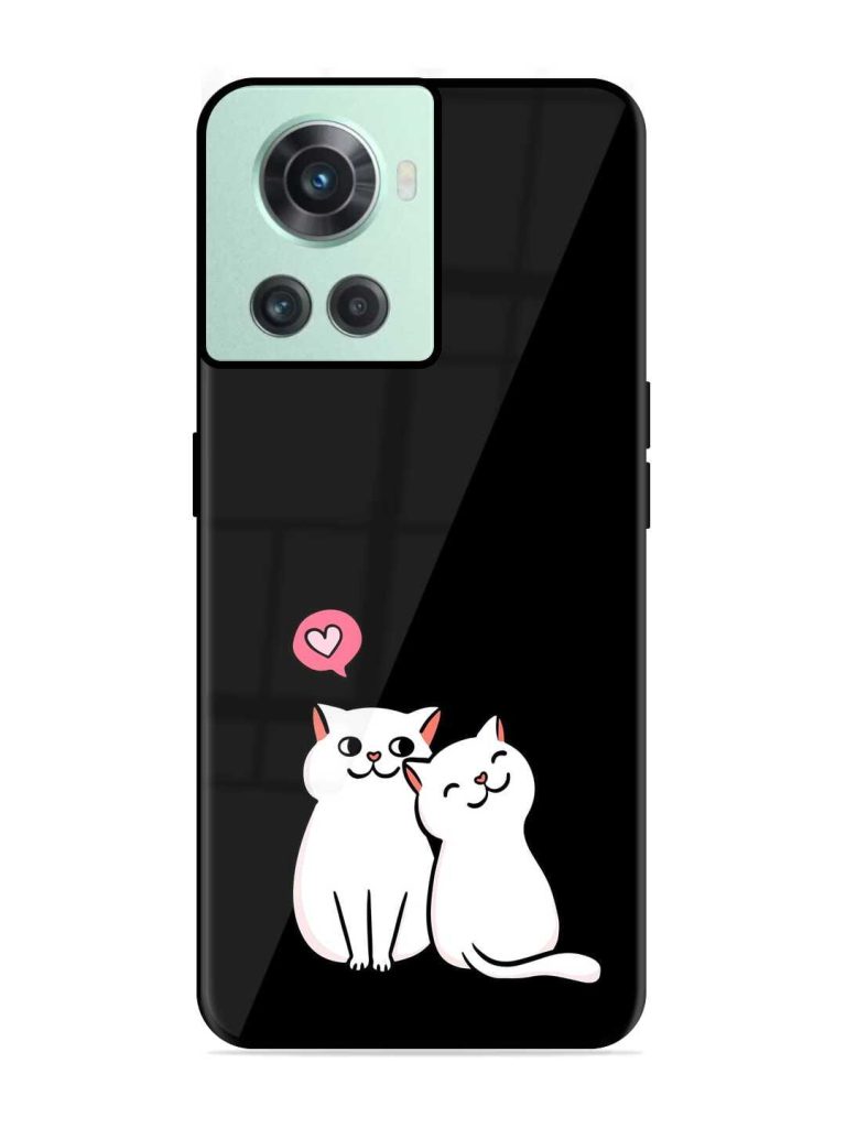 Cat Love Glossy Metal TPU Case for OnePlus 10R (5G) Zapvi