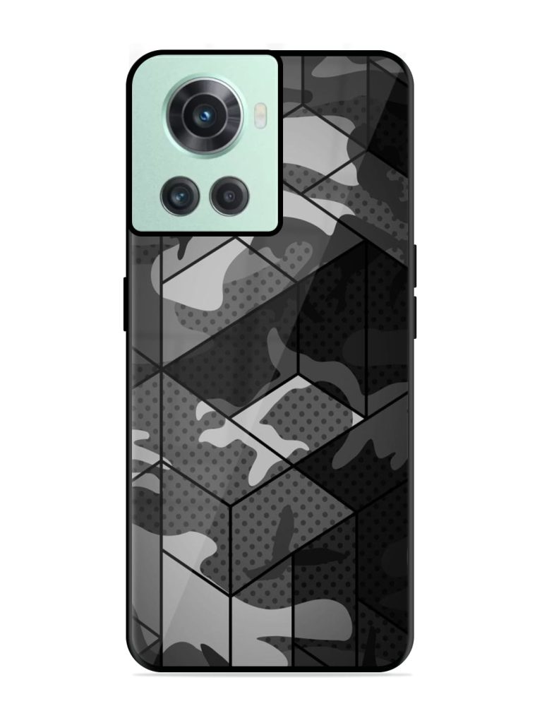 Hexagonal Pattern Glossy Metal TPU Case for OnePlus 10R (5G) Zapvi