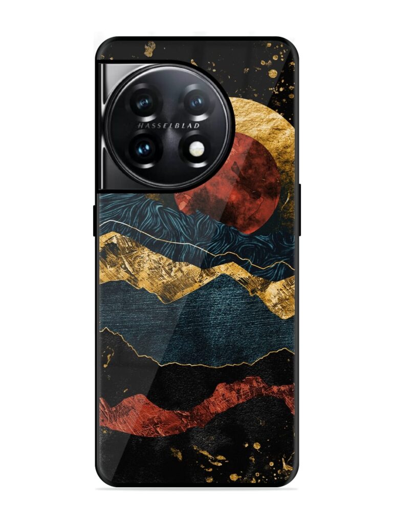 Gold Painting View Glossy Metal TPU Case for OnePlus 11 (5G) Zapvi