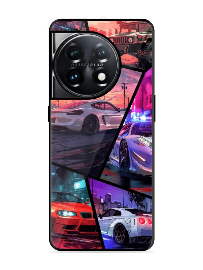 Ride In Pixels Glossy Metal TPU Case for OnePlus 11 (5G) Zapvi