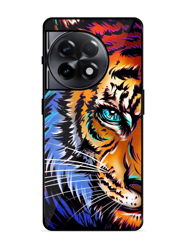 Colorful Lion Art Glossy Metal TPU Case for OnePlus 11R (5G) Zapvi