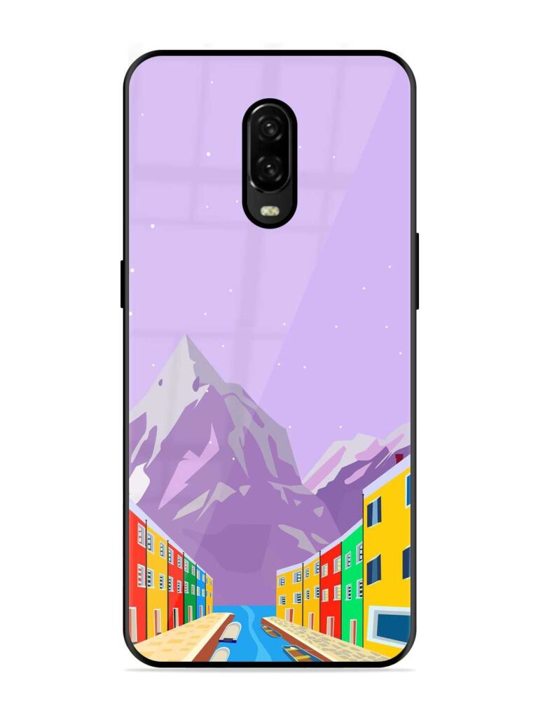 Venice City Illustration Glossy Metal Phone Cover for OnePlus 6T Zapvi