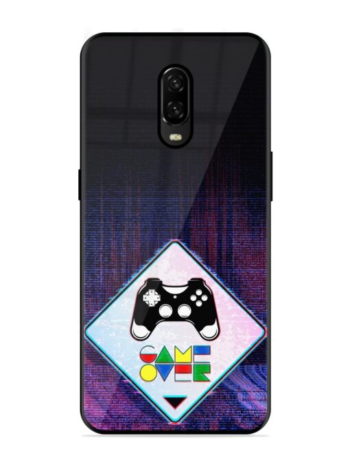 Game Over Glossy Metal Phone Cover for OnePlus 6T Zapvi