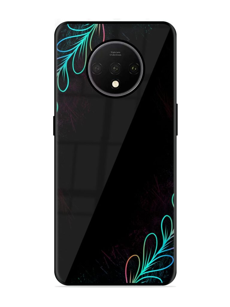 Decorative Line Art Glossy Metal TPU Case for OnePlus 7T Zapvi