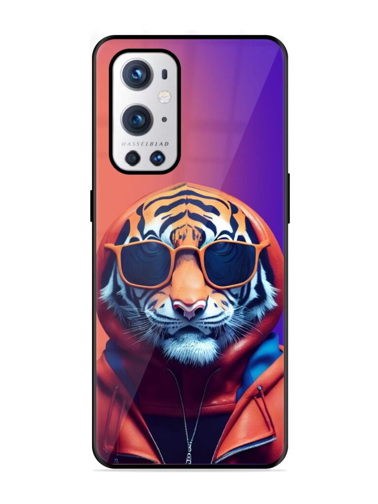 Tiger Animation Glossy Metal TPU Case for OnePlus 9 Pro (5G) Zapvi