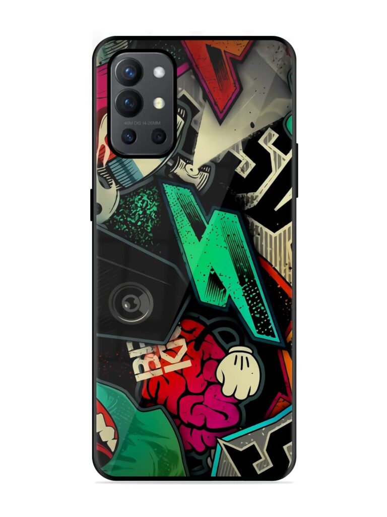 Graffiti Art Glossy Metal Phone Cover for OnePlus 9R (5G) Zapvi