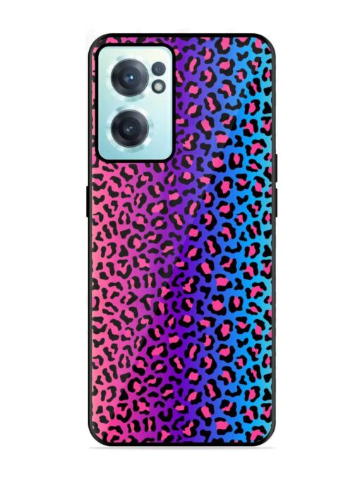 Colorful Leopard Seamless Glossy Metal TPU Case for OnePlus Nord CE 2 (5G) Zapvi