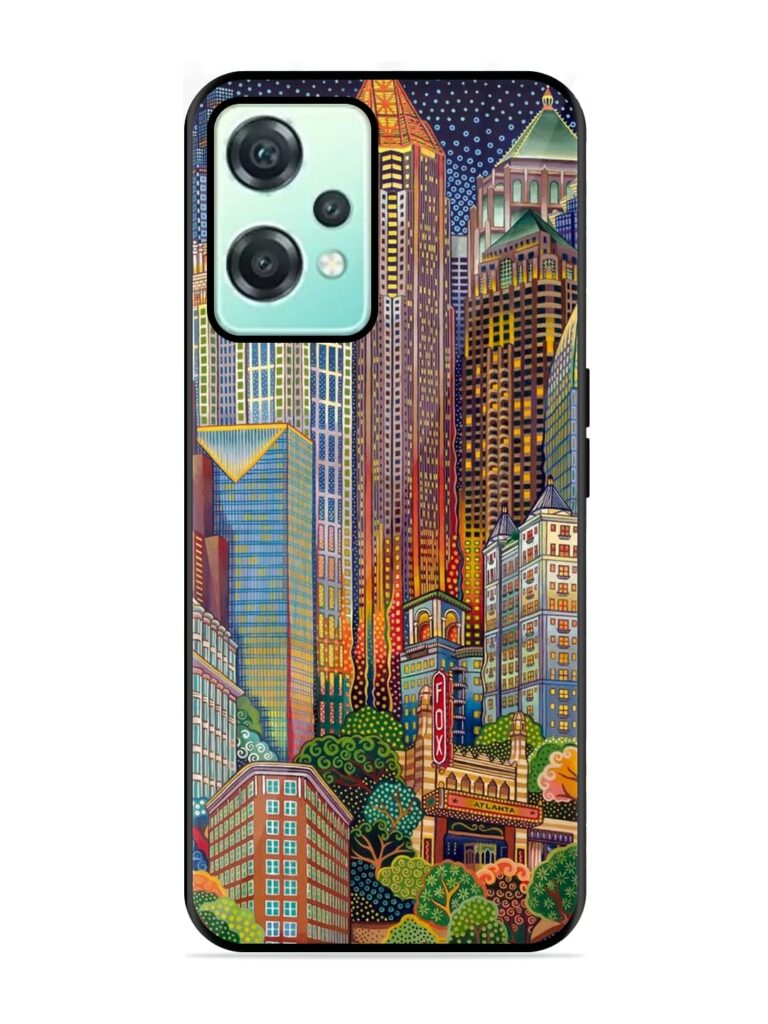 Cityscapes Art Glossy Metal Phone Cover for OnePlus Nord CE 2 Lite (5G) Zapvi