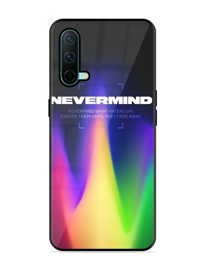 Nevermind Premium Glass Case for OnePlus Nord CE (5G) Zapvi