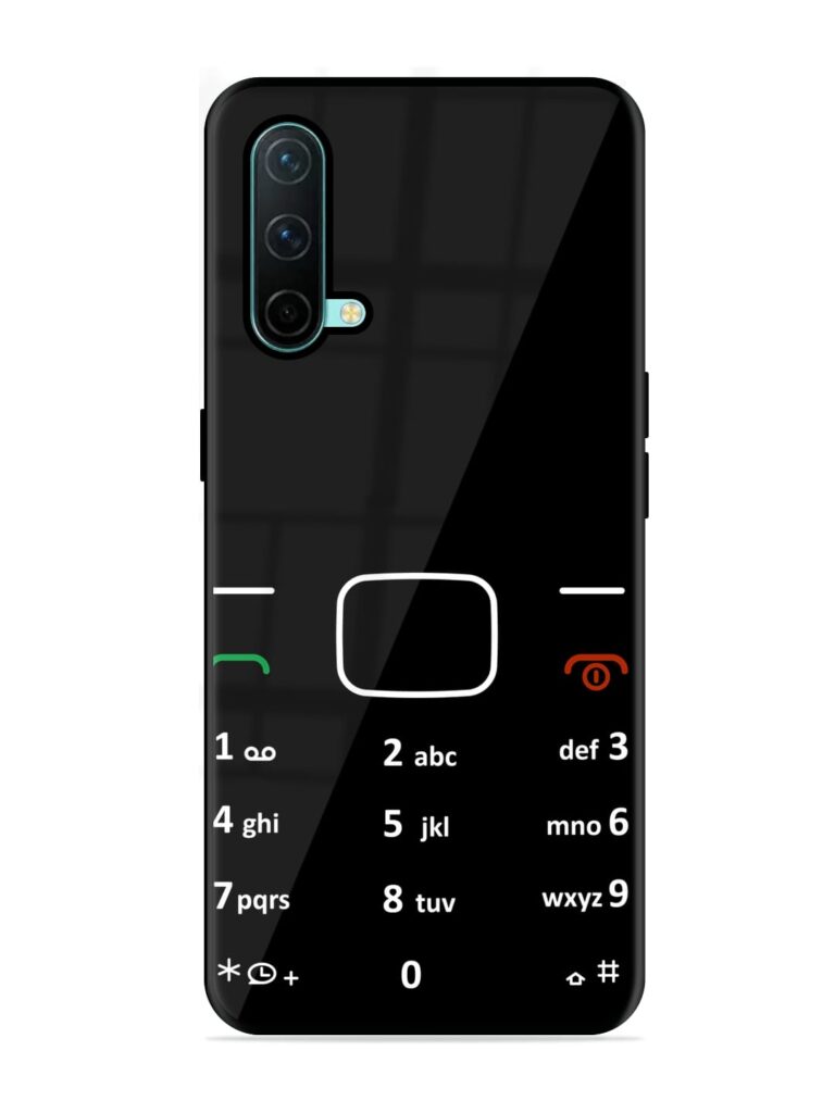 Retro Cellphone Bottons Premium Glass Case for OnePlus Nord CE (5G) Zapvi