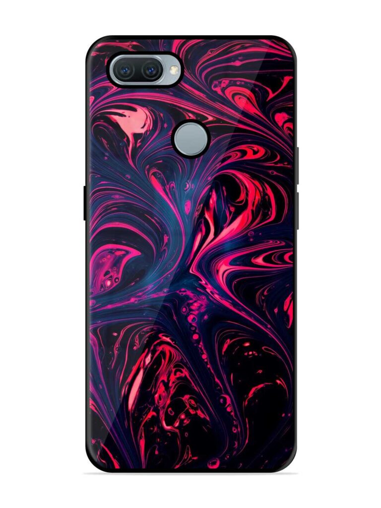 Abstract Background Premium Glass Case for Oppo A11K Zapvi