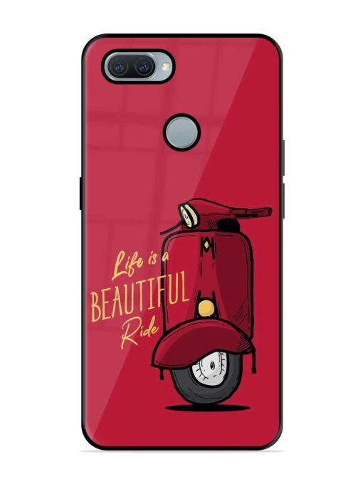 Life Is Beautiful Rides Premium Glass Case for Oppo A12 Zapvi