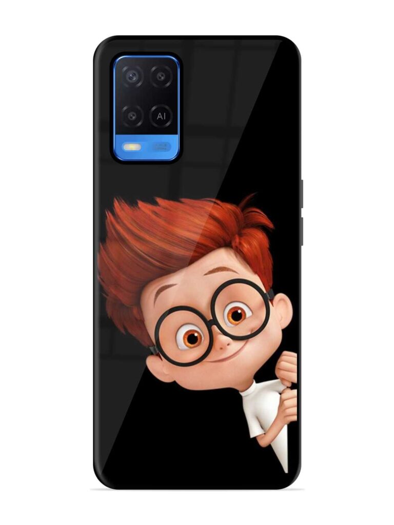 Smart Boy Cartoon Premium Glass Case for Oppo A54 Zapvi