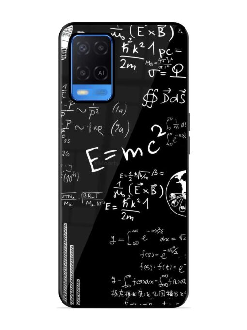E=Mc2 Mass?Energy Equivalence Premium Glass Case for Oppo A54 Zapvi