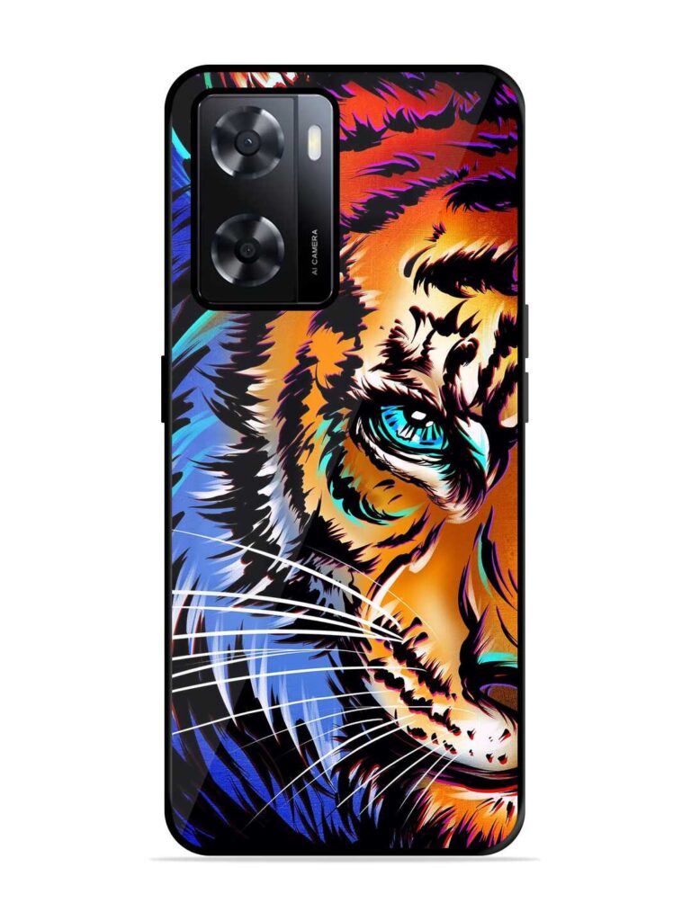 Colorful Lion Art Glossy Metal TPU Case for Oppo A57 (4G) Zapvi