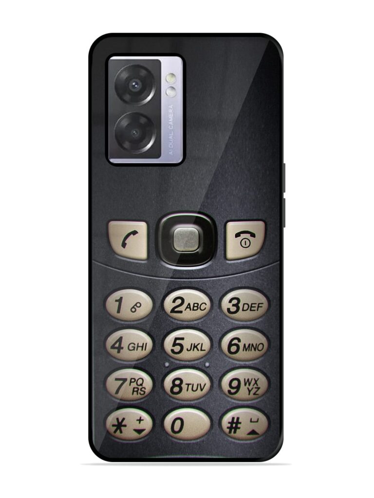 Retro Cell Phone Art Premium Glass Case for Oppo A57 (5G) Zapvi