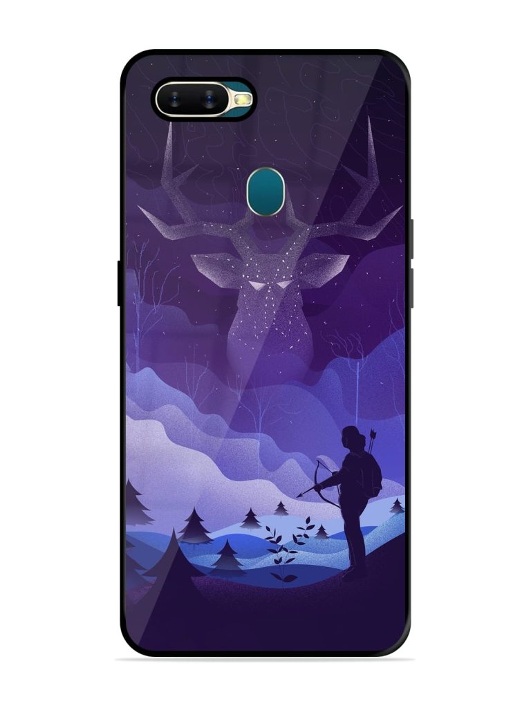 Deer Forest River Premium Glass Case for Oppo A5s Zapvi