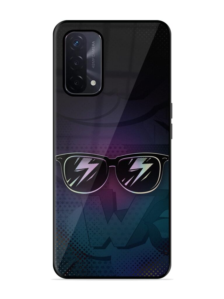 Sunglasses Art Premium Glass Case for Oppo A74 (5G) Zapvi