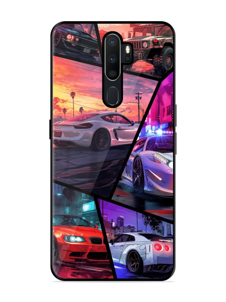 Ride In Pixels Glossy Metal TPU Case for Oppo A9 (2020) Zapvi
