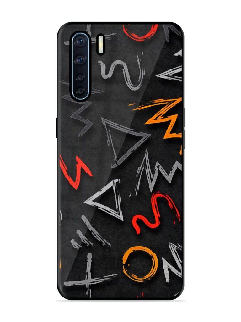 Grungy Graffiti Premium Glass Case for Oppo F15 Zapvi