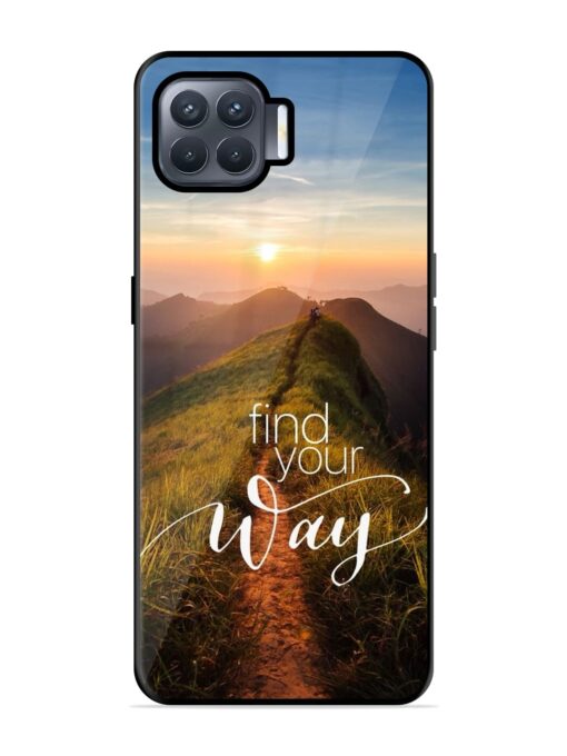 Find Your Way Premium Glass Case for Oppo F17 Pro Zapvi