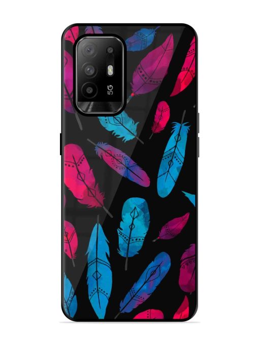 Feather Art Glossy Metal TPU Case for Oppo F19 Pro Plus Zapvi