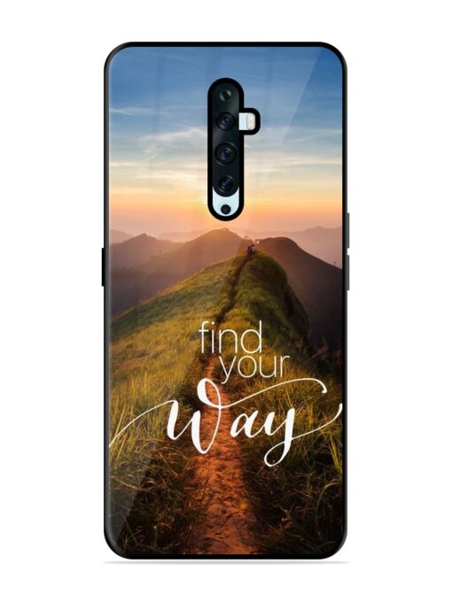 Find Your Way Glossy Metal TPU Case for Oppo Reno 2F Zapvi