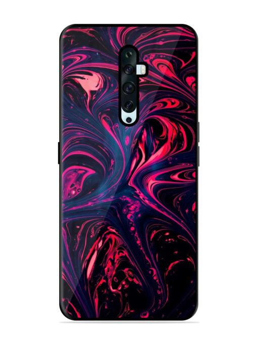 Abstract Background Glossy Metal TPU Case for Oppo Reno 2Z Zapvi