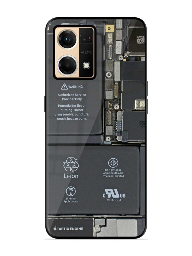 Phone Insider Glossy Metal TPU Case for Oppo Reno 7 (4G) Zapvi