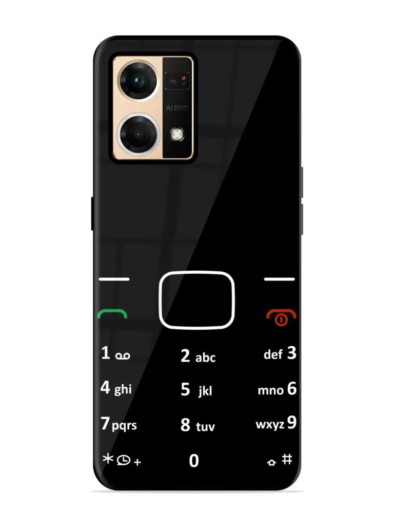Retro Cellphone Bottons Glossy Metal TPU Case for Oppo Reno 7 (4G) Zapvi