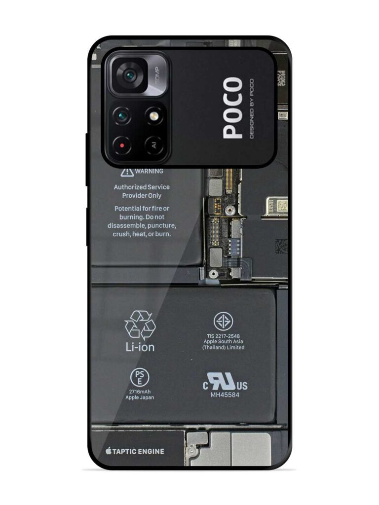 Phone Insider Glossy Metal TPU Case for Poco M4 Pro (5G) Zapvi